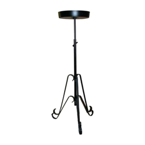Black Iron Pedestal Stand