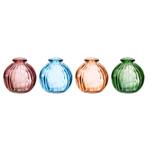 Coloured Bubble Bud Vase