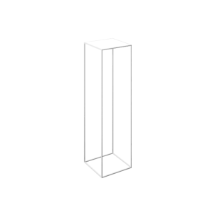 Silver Pedestal Square Frame Stand
